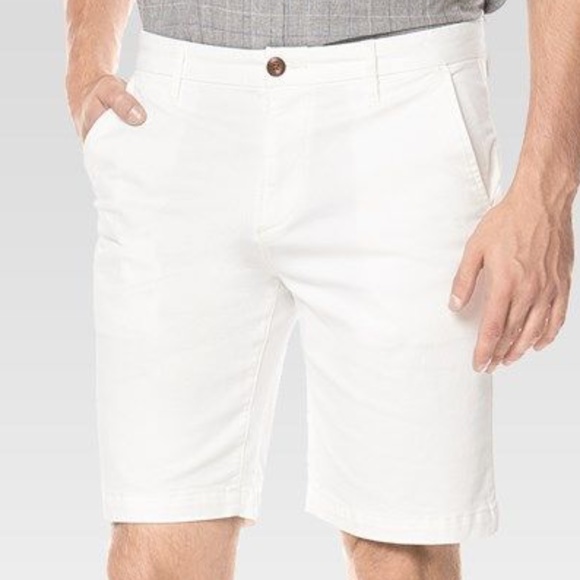 PAIGE Men's Thompson Cotton Flat-Front Shorts - 33 - Picture 7 of 13
